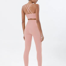 Load image into Gallery viewer, 2 Pieces Women Yoga Set - Quick-Dry Breathable Bra & Leggings with Pocket