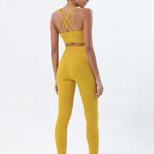 Load image into Gallery viewer, 2 Pieces Women Yoga Set - Quick-Dry Breathable Bra & Leggings with Pocket