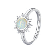 Load image into Gallery viewer, Adjustable Opal Sun Ring | 925 Sterling Silver