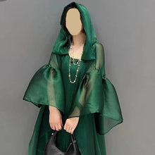 Load image into Gallery viewer, Elegant Loose Thin Long Hooded Women Cardigan