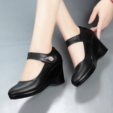 Load image into Gallery viewer, Platform Wedge Heel Shallow Mouth Woman Shoes