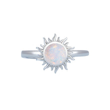 Load image into Gallery viewer, Adjustable Opal Sun Ring | 925 Sterling Silver