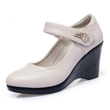 Load image into Gallery viewer, Platform Wedge Heel Shallow Mouth Woman Shoes