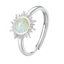Load image into Gallery viewer, Adjustable Opal Sun Ring | 925 Sterling Silver