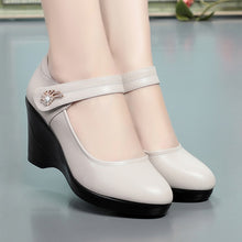 Load image into Gallery viewer, Platform Wedge Heel Shallow Mouth Woman Shoes