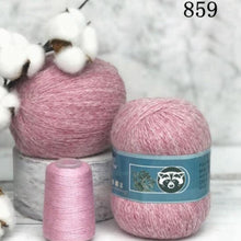 Load image into Gallery viewer, High Quality Soft Mink Luxury Long Plush Wool Cashmere Yarn for Knitting