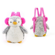 Load image into Gallery viewer, Plush Children Backpack Bag | Australian Koala - Kangaroo - Penguin