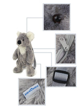 Load image into Gallery viewer, Plush Children Backpack Bag | Australian Koala - Kangaroo - Penguin