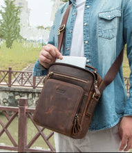 Load image into Gallery viewer, Genuine Leather Shoulder Bag For Men