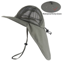 Load image into Gallery viewer, UV Protection Bucket Hat with Neck Flap