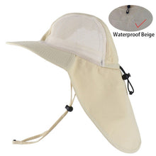 Load image into Gallery viewer, UV Protection Bucket Hat with Neck Flap
