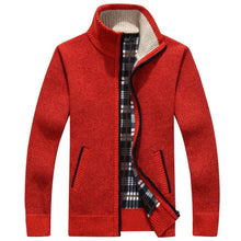 Load image into Gallery viewer, Thick Fleece Knitted Long Sleeve Winter Coat