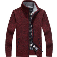 Load image into Gallery viewer, Thick Fleece Knitted Long Sleeve Winter Coat