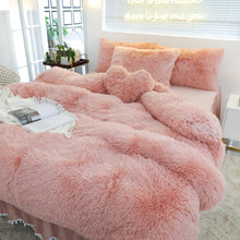 Load image into Gallery viewer, Luxury Plush Shaggy Warm Fleece Bedding Set