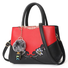 Load image into Gallery viewer, Leather Embroidered Messenger Handbag For Women