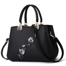 Load image into Gallery viewer, Leather Embroidered Messenger Handbag For Women