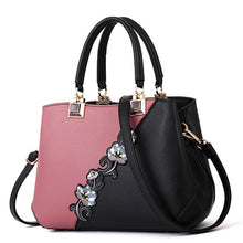 Load image into Gallery viewer, Leather Embroidered Messenger Handbag For Women