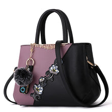 Load image into Gallery viewer, Leather Embroidered Messenger Handbag For Women