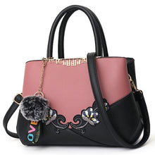 Load image into Gallery viewer, Leather Embroidered Messenger Handbag For Women