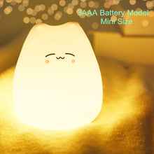 Load image into Gallery viewer, Cute Silicone Touch Sensor Remote LED Cat Lamp