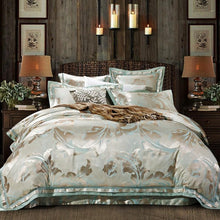 Load image into Gallery viewer, Jacquard Cotton Satin Bedding Set | 4pcs