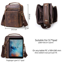 Load image into Gallery viewer, Genuine Leather Shoulder Bag For Men