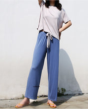 Load image into Gallery viewer, Short Sleeve Set Loose Modal Cotton Pyjamas | 2 Pierces