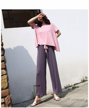 Load image into Gallery viewer, Short Sleeve Set Loose Modal Cotton Pyjamas | 2 Pierces