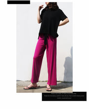 Load image into Gallery viewer, Short Sleeve Set Loose Modal Cotton Pyjamas | 2 Pierces