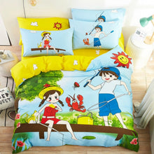 Load image into Gallery viewer, 100% Cotton Kid Bedding Duvet Cover Set