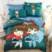 Load image into Gallery viewer, 100% Cotton Kid Bedding Duvet Cover Set
