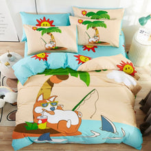 Load image into Gallery viewer, 100% Cotton Kid Bedding Duvet Cover Set