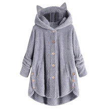 Load image into Gallery viewer, Hooded Winter Plush Thick Coat Cardigan For Women
