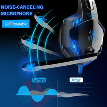 Load image into Gallery viewer, Headset Gamers | LED Light Noise Cancelling