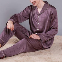Load image into Gallery viewer, Men Luxurious Ice Silk Pyjamas