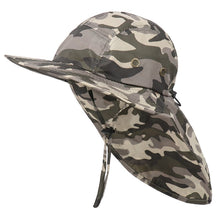 Load image into Gallery viewer, UV Protection Bucket Hat with Neck Flap