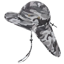 Load image into Gallery viewer, UV Protection Bucket Hat with Neck Flap