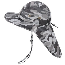 Load image into Gallery viewer, UV Protection Bucket Hat with Neck Flap