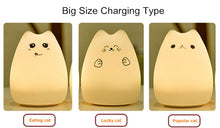 Load image into Gallery viewer, Cute Silicone Touch Sensor Remote LED Cat Lamp