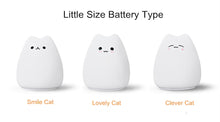 Load image into Gallery viewer, Cute Silicone Touch Sensor Remote LED Cat Lamp