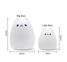 Load image into Gallery viewer, Cute Silicone Touch Sensor Remote LED Cat Lamp