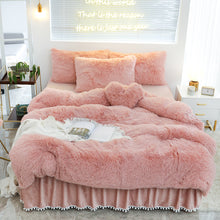 Load image into Gallery viewer, Luxury Plush Shaggy Warm Fleece Bedding Set