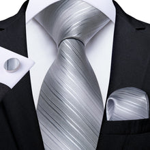 Load image into Gallery viewer, Men Tie Hanky Cufflink Set