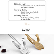 Load image into Gallery viewer, Stainless Steel Cartoon Cat Teaspoon