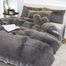 Load image into Gallery viewer, Luxury Plush Shaggy Warm Fleece Bedding Set