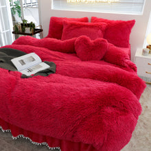 Load image into Gallery viewer, Luxury Plush Shaggy Warm Fleece Bedding Set