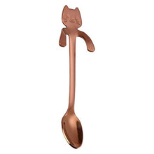 Load image into Gallery viewer, Stainless Steel Cartoon Cat Teaspoon