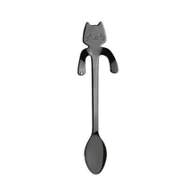 Load image into Gallery viewer, Stainless Steel Cartoon Cat Teaspoon
