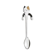 Load image into Gallery viewer, Stainless Steel Cartoon Cat Teaspoon