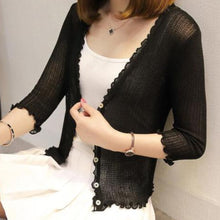 Load image into Gallery viewer, Thin Short Faux Silk Jacket For Women